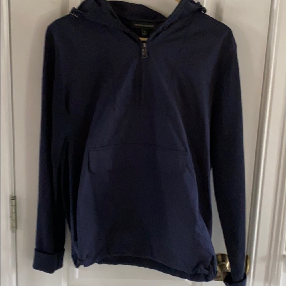 Banana republic navy hooded pullover
